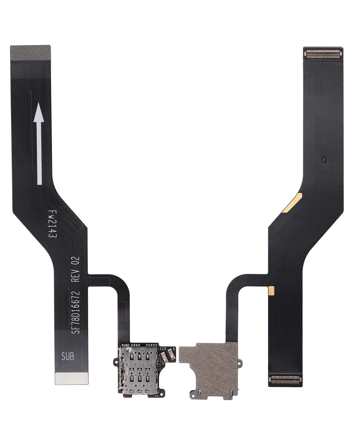 Sim Card Reader With Flex Cable For Motorola Edge 30 (XT2203 / 2022) (REV 02) | SKU 107082123721 | image 2