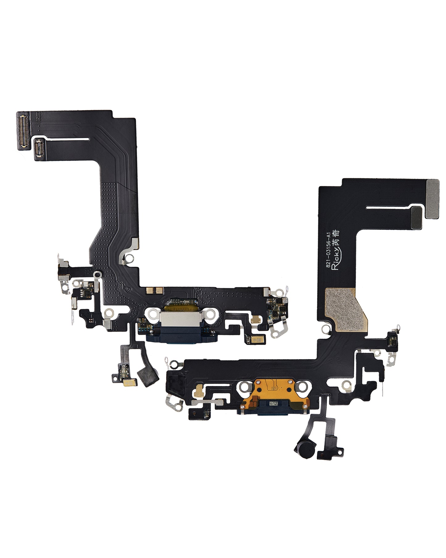 Charging Port Flex Cable For iPhone 13 Mini (Aftermarket Plus) (Blue)