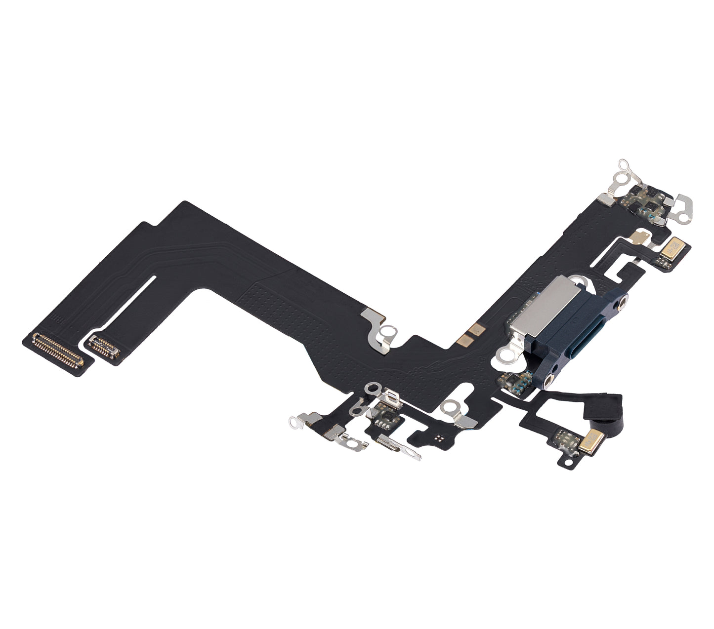Charging Port Flex Cable For iPhone 13 Mini (Aftermarket Plus) (Blue)