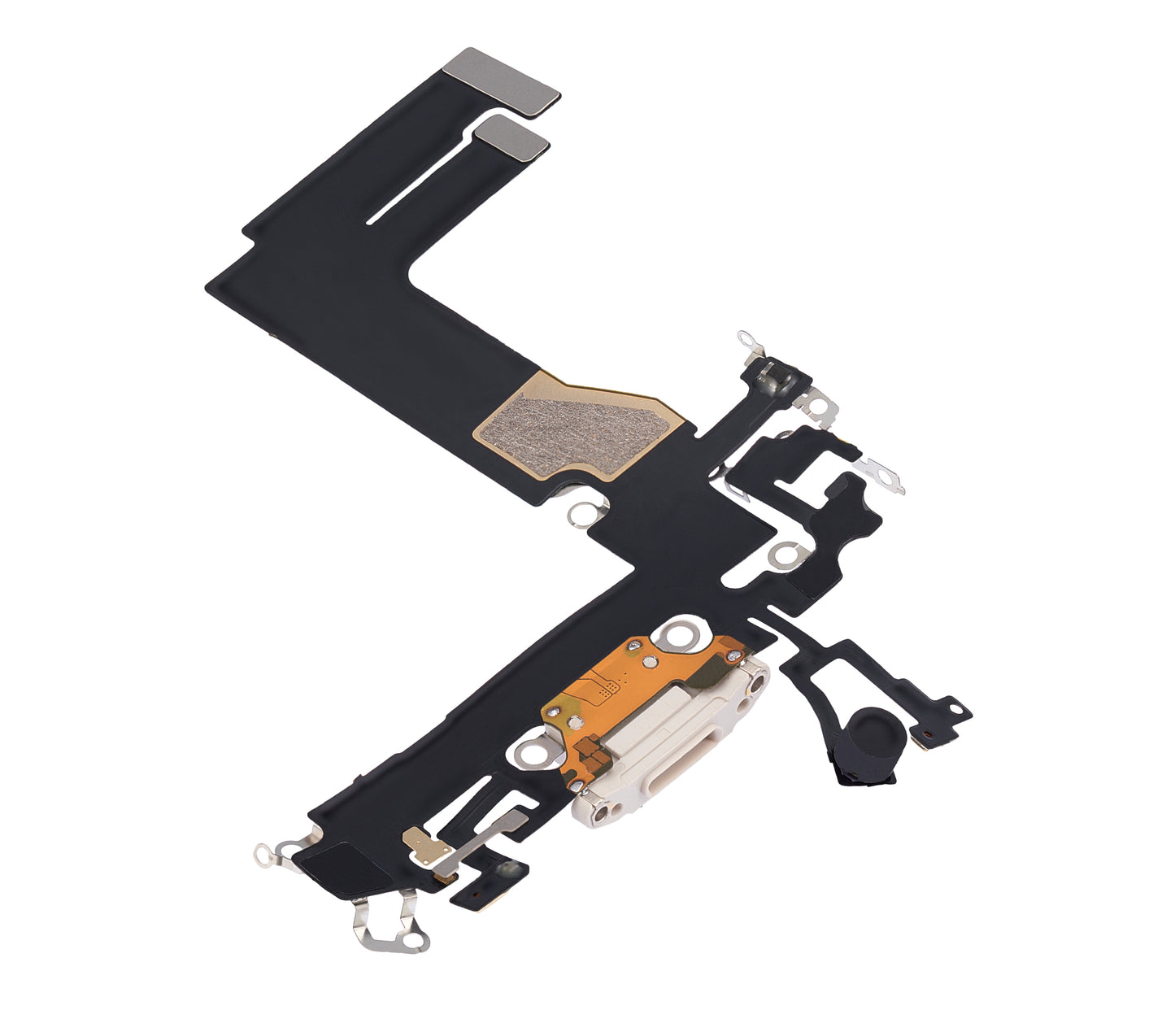 Charging Port Flex Cable For iPhone 13 Mini (Aftermarket Plus) (Starlight)