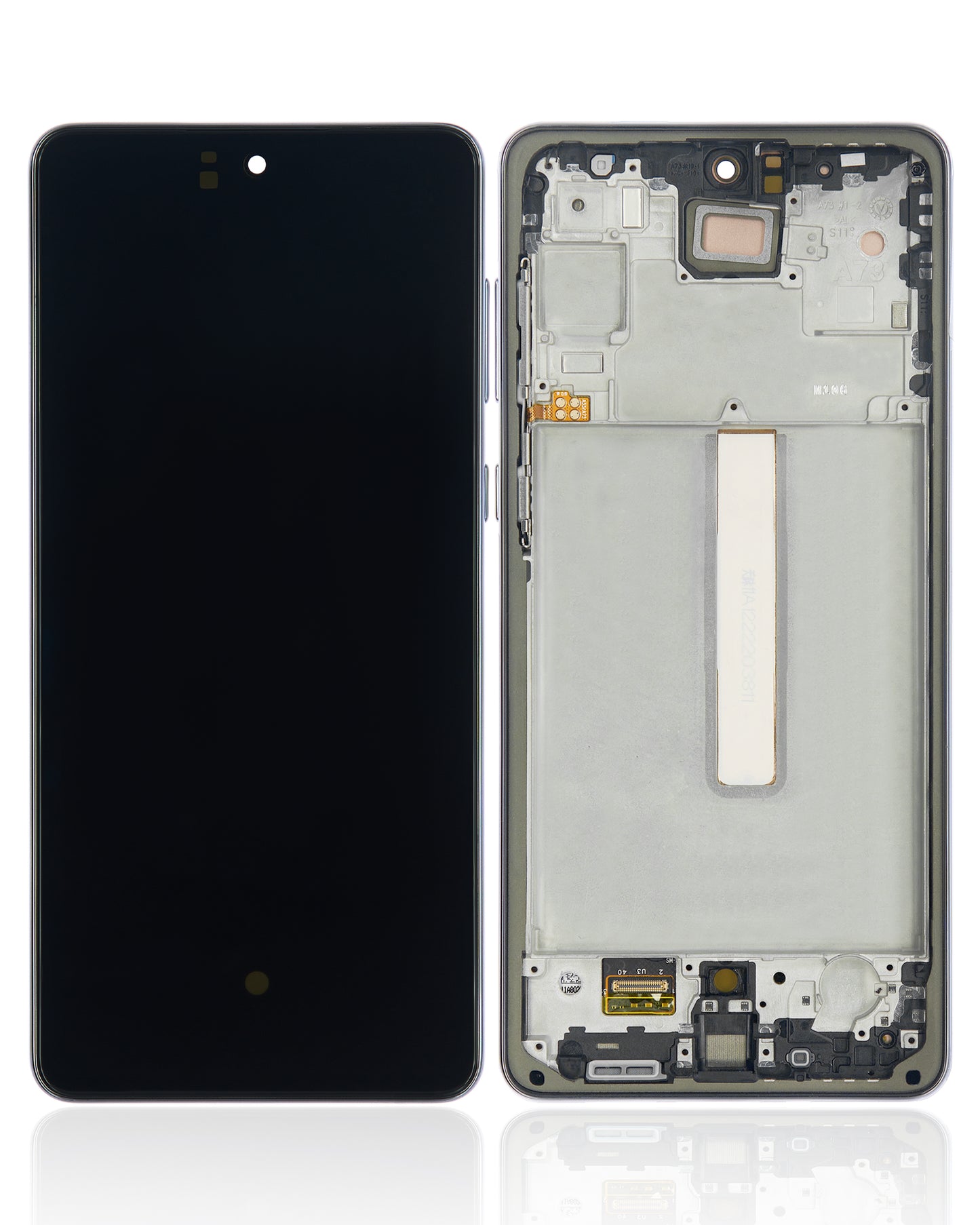 OLED Assembly With Frame For Samsung Galaxy A73 (A735 / 2022) (Refurbished) (Gray)