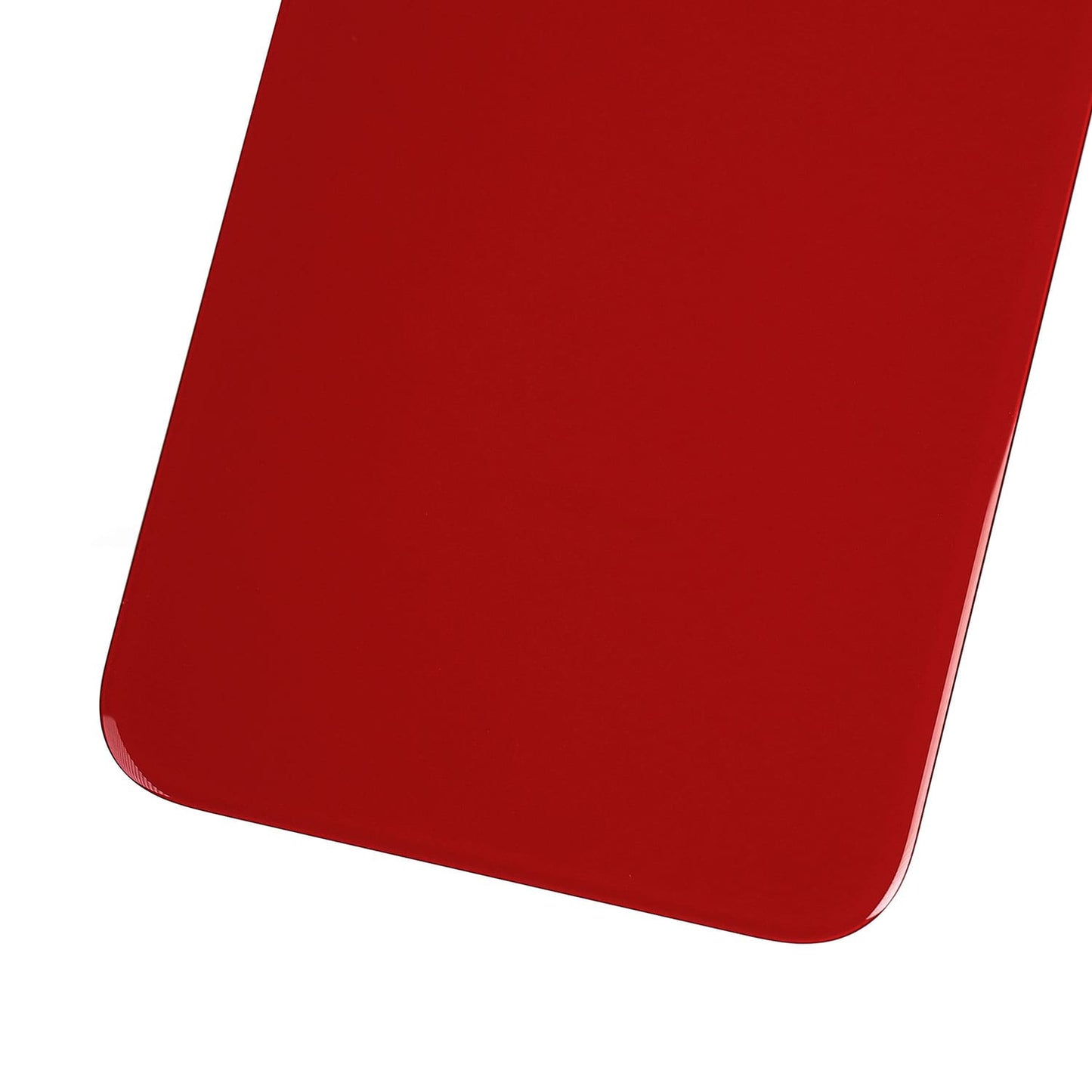 Back Glass With 3M Adhesive For iPhone 8 / SE (2020) (No Logo / Large Camera Hole) (Red)