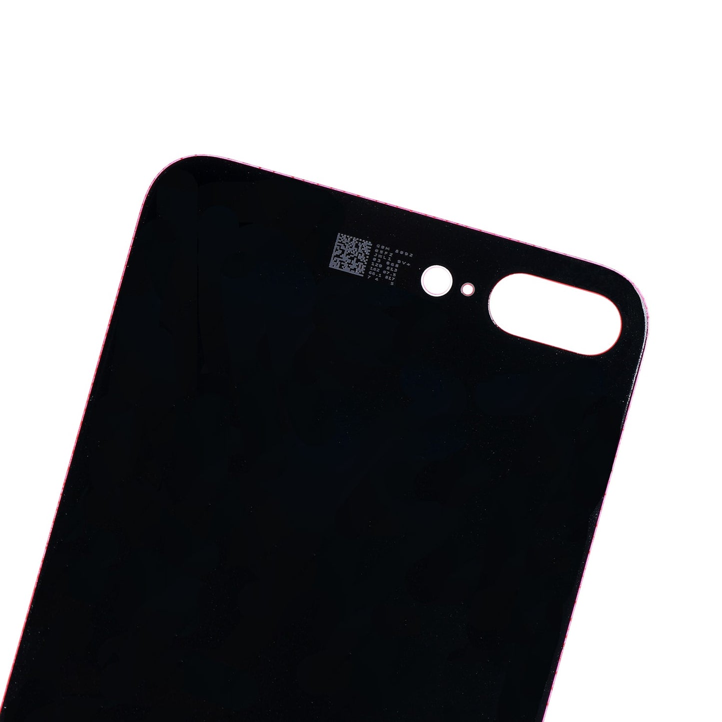 Back Glass With 3M Adhesive For iPhone 8 Plus (No Logo / Large Camera Hole) (Red)