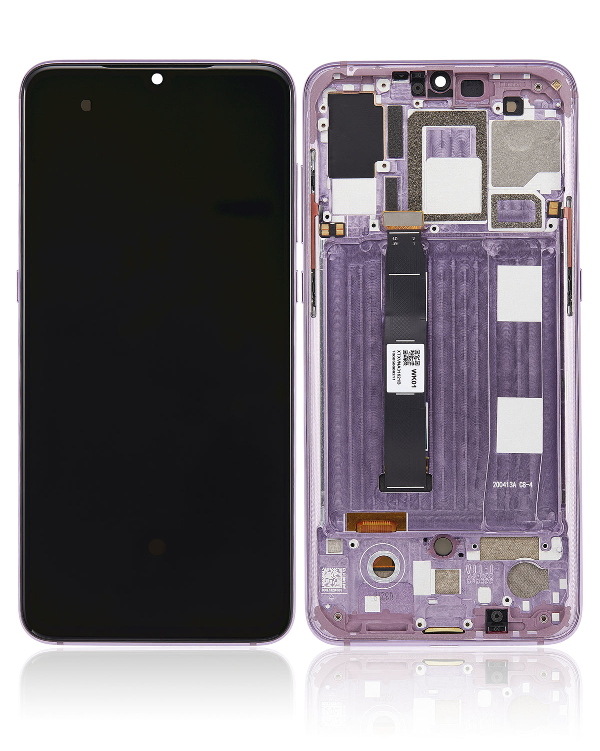 OLED Assembly With Frame For Xiaomi Mi 9 (Refurbished) (Lavender Violet) - device repair spare component image SKU 107082126308 - image 6