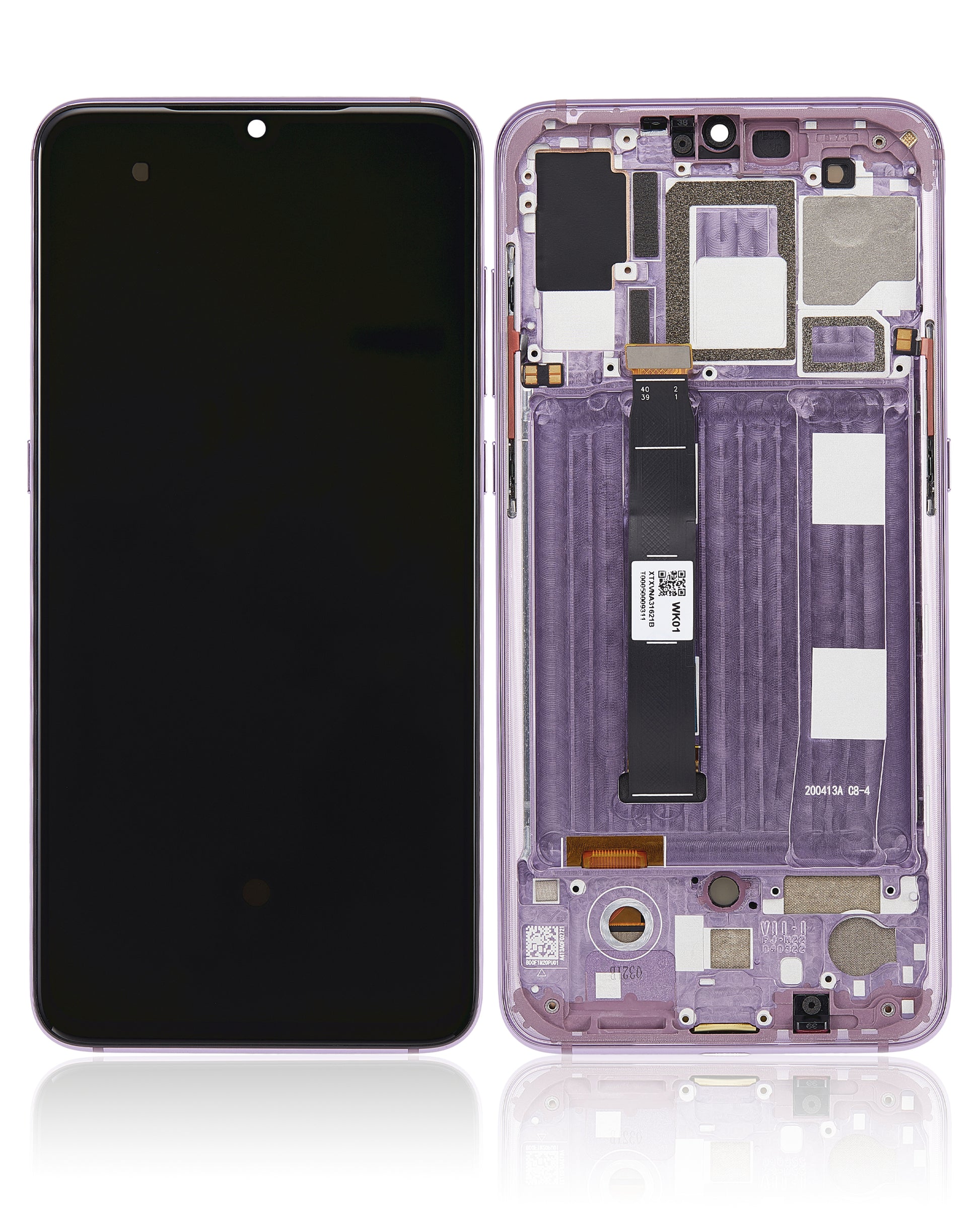 OLED Assembly With Frame For Xiaomi Mi 9 (Refurbished) (Lavender Violet) - device repair spare component image SKU 107082126308 - image 6