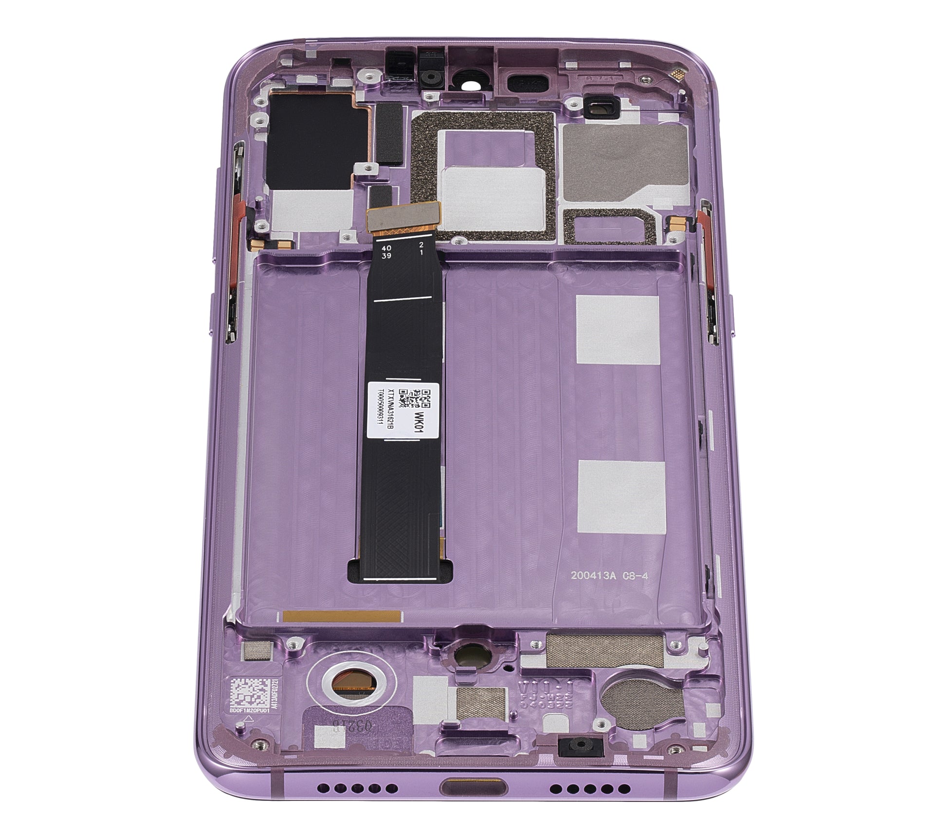 OLED Assembly With Frame For Xiaomi Mi 9 (Refurbished) (Lavender Violet) - compatible device spare part image SKU 107082126308 - image 3