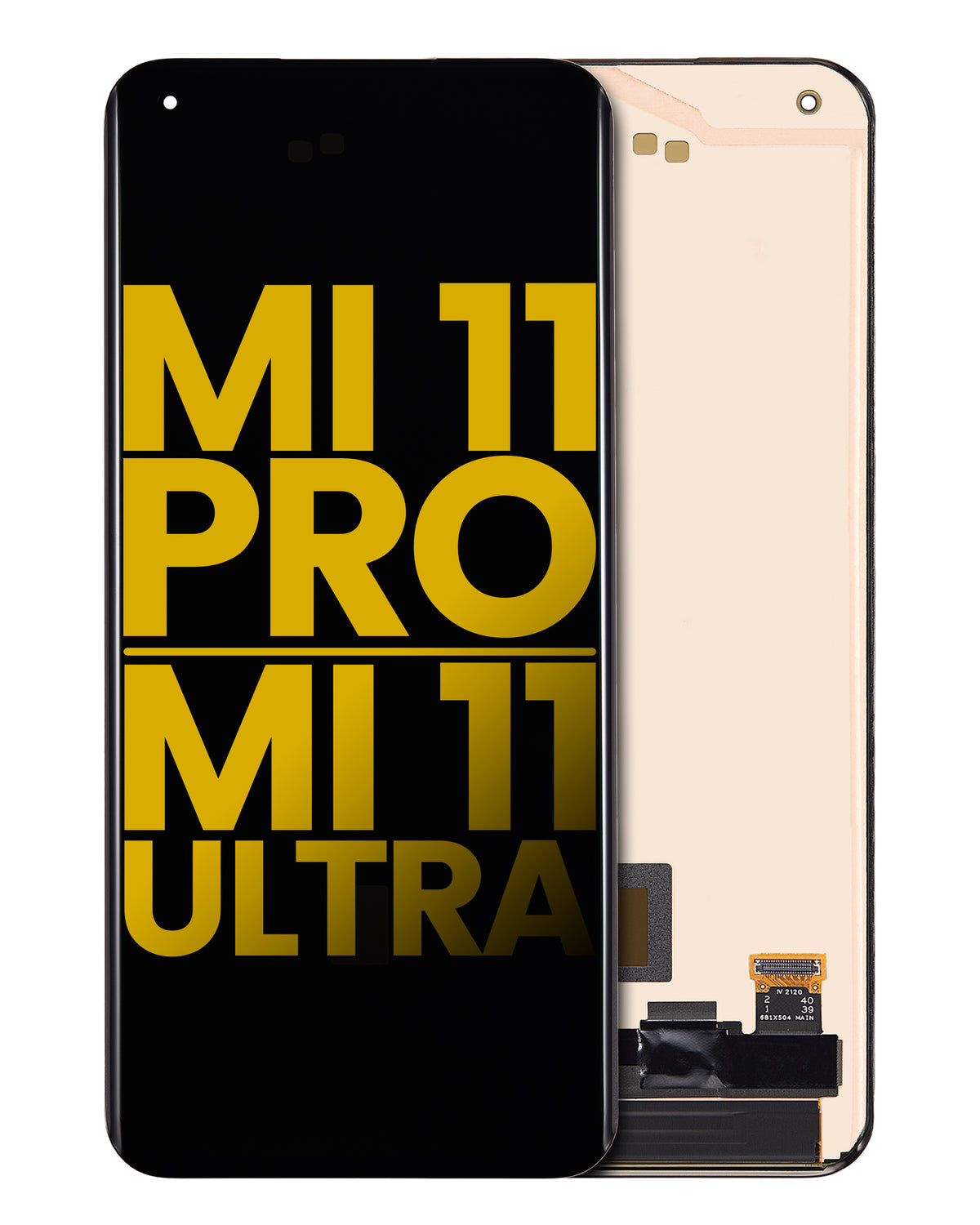 OLED Assembly Without Frame For Xiaomi Mi 11 Pro / Mi 11 Ultra (Refurbished) (All Colors) - replacement part product image SKU 107082126507 - image 1