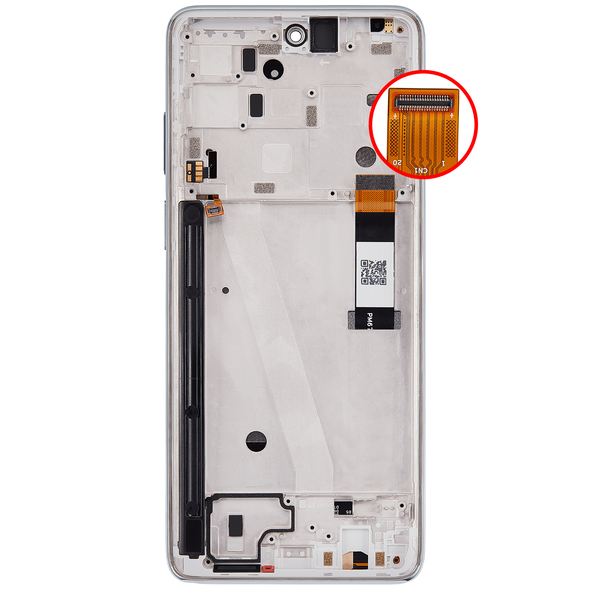 LCD Assembly With Frame For Motorola Moto G Stylus 5G (XT2215 / 2022) (Refurbished) (Seafoam Green) replacement part SKU 107082126703 image 9