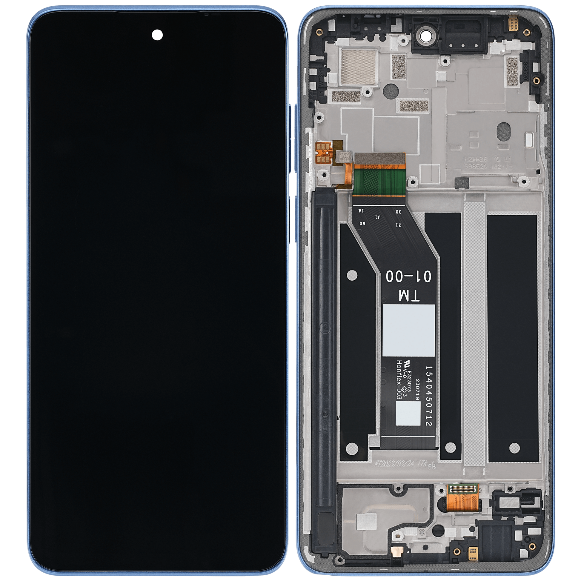 LCD Assembly With Frame For Motorola Moto G Stylus 4G (XT2317 / 2023) (Refurbished) (Blue) replacement part SKU 107082126705 image 7