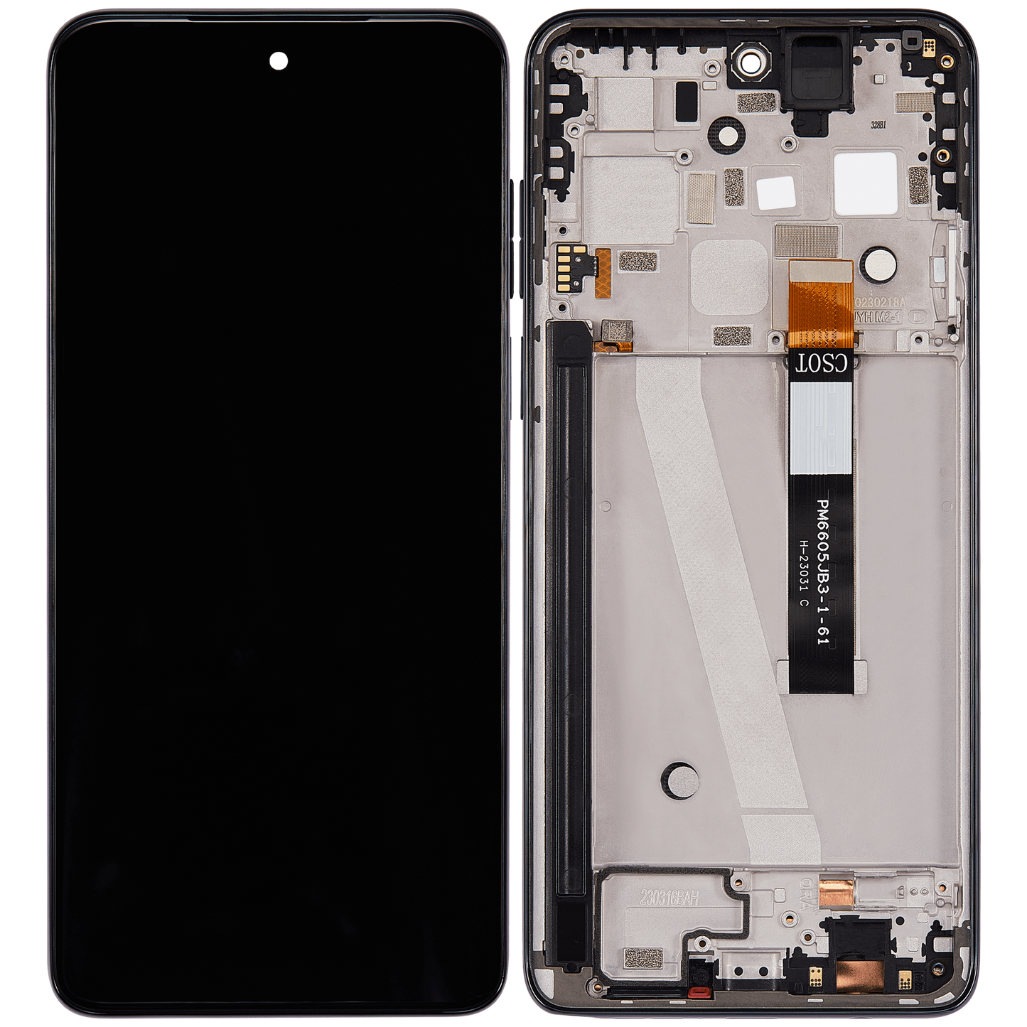 LCD Assembly With Frame For Motorola Moto G Stylus 5G (XT2315 / 2023) (Refurbished) (Cosmic Black) replacement part SKU 107082126707 image 7