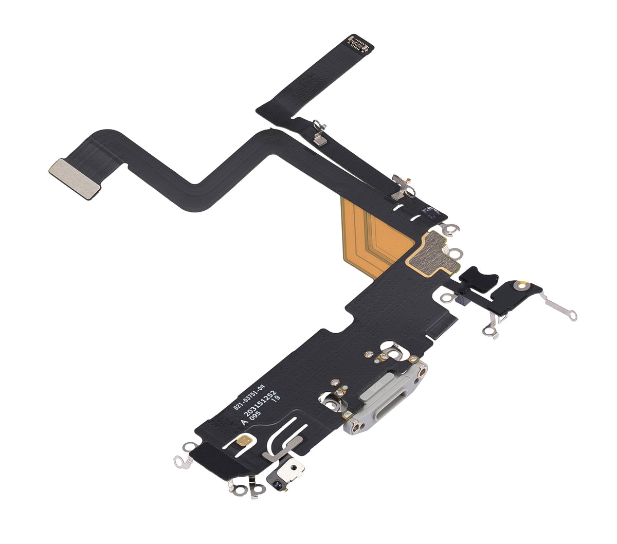 Charging Port Flex Cable For iPhone 14 Pro (Premium) (Silver)