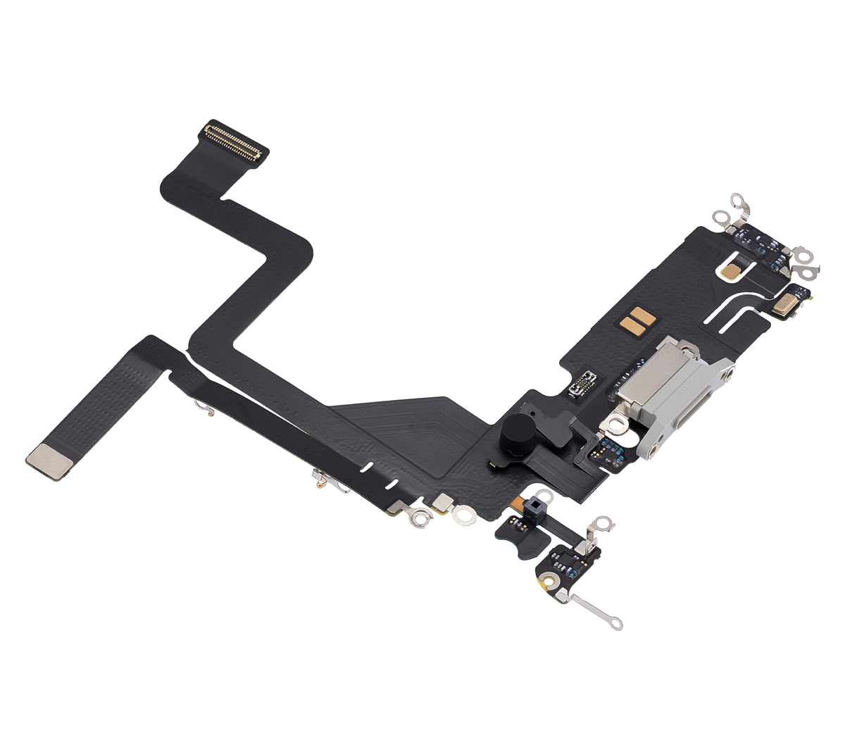 Charging Port Flex Cable For iPhone 14 Pro (Premium) (Silver)