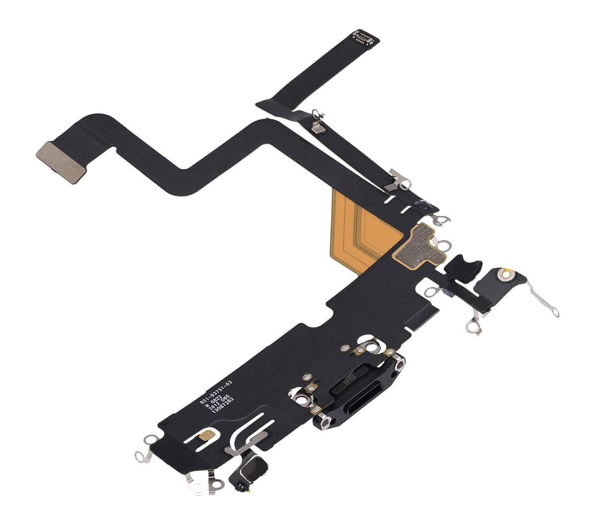 Charging Port Flex Cable For iPhone 14 Pro (Premium) (Space Black)