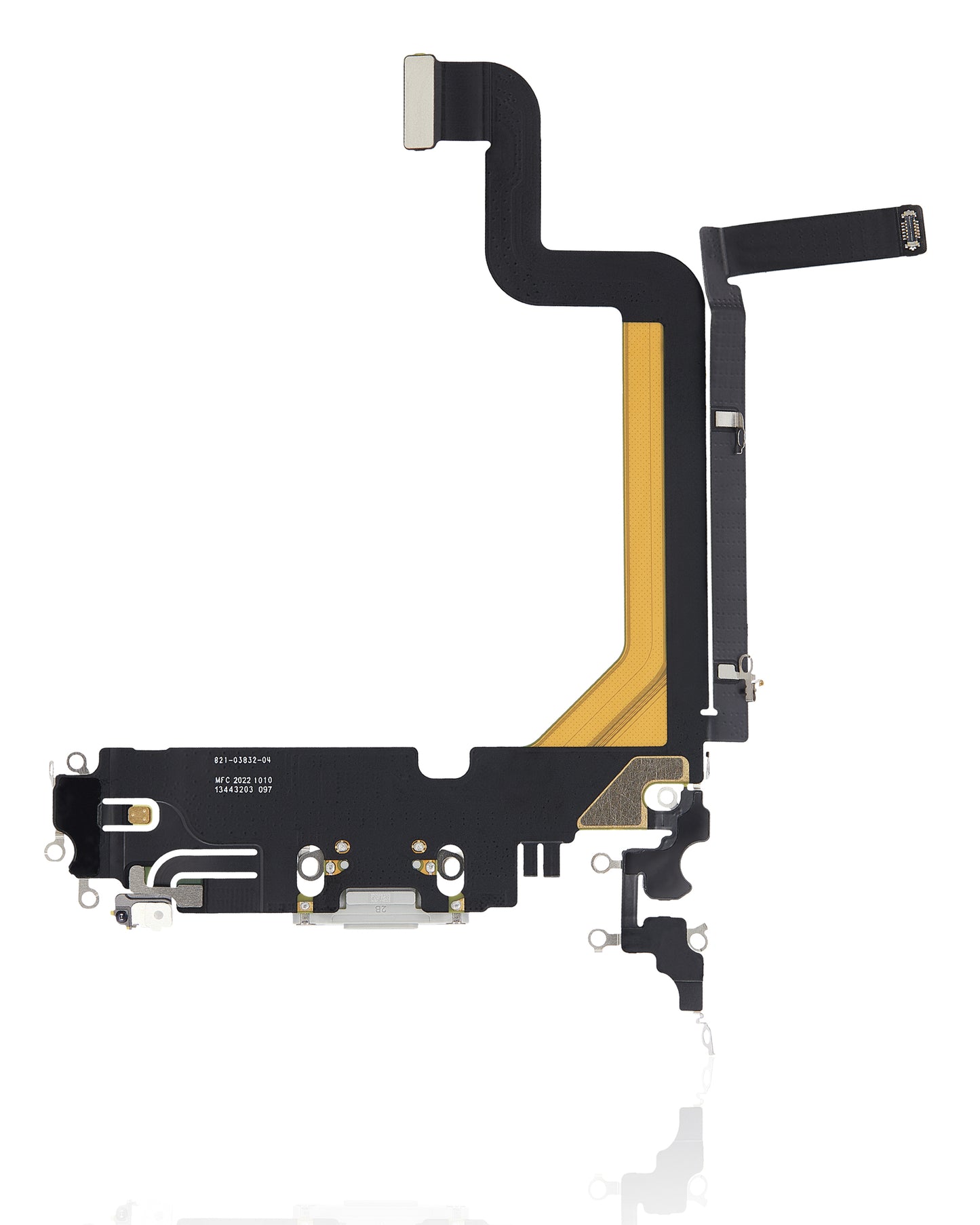 Charging Port Flex Cable For iPhone 14 Pro Max (Premium) (Silver)