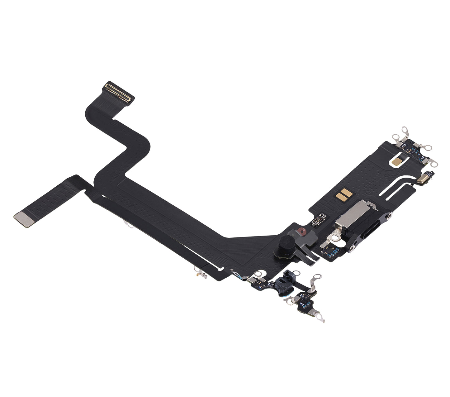 Charging Port Flex Cable For iPhone 14 Pro Max (Premium) (Space Black)