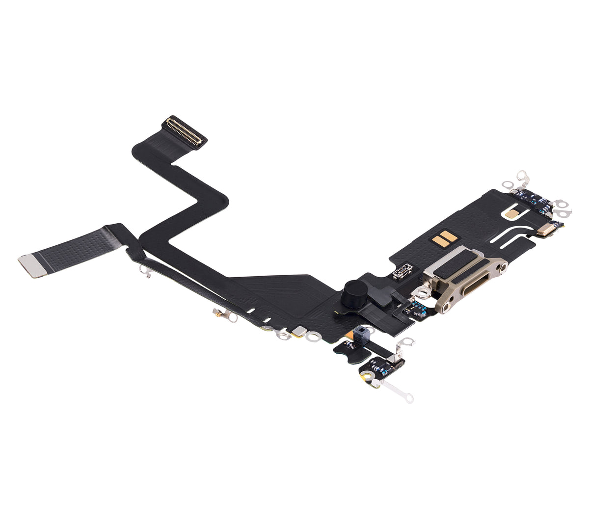 Charging Port Flex Cable For iPhone 14 Pro (Premium) (Gold)