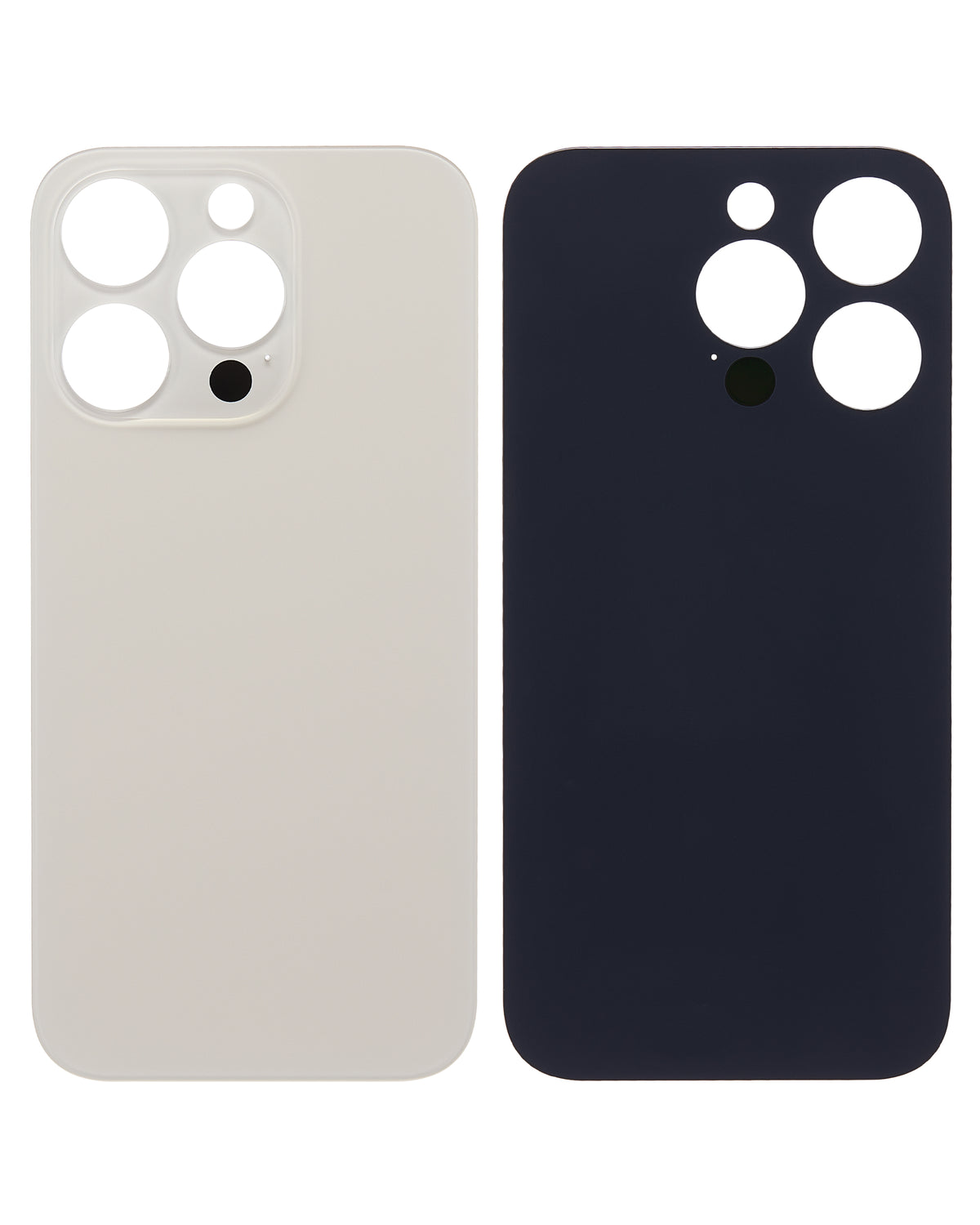 Back Glass With 3M Adhesive For iPhone 14 Pro (No Logo / Large Camera Hole) (Gold)