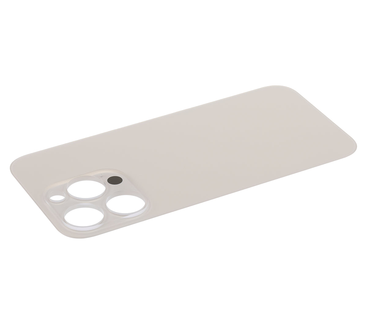 Back Glass With 3M Adhesive For iPhone 14 Pro (No Logo / Large Camera Hole) (Gold)