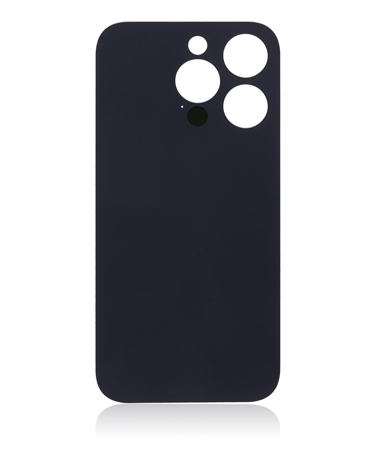 Back Glass With 3M Adhesive For iPhone 14 Pro (No Logo / Large Camera Hole) (Deep Purple)
