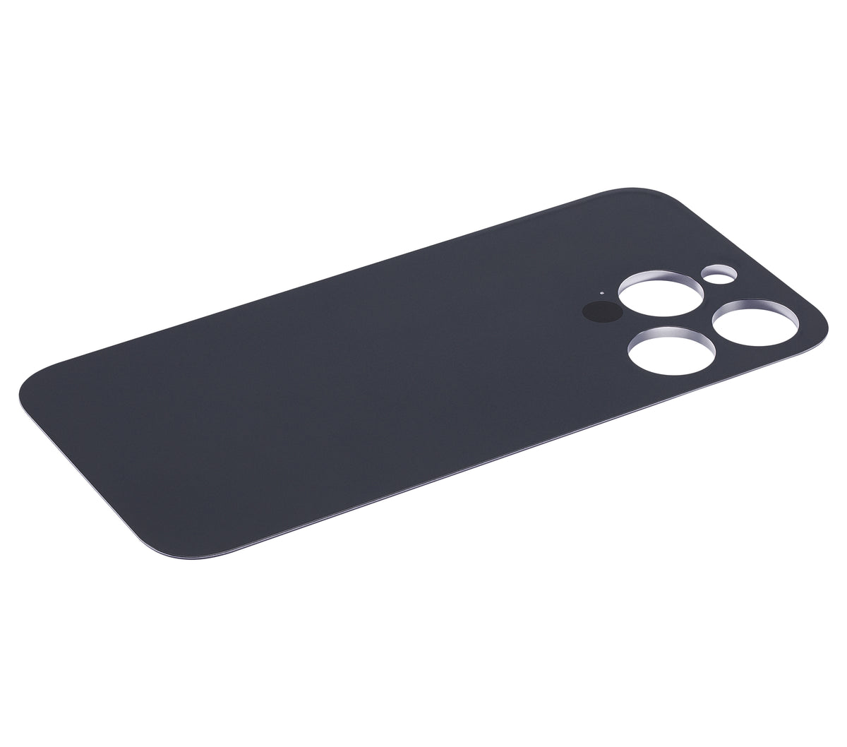 Back Glass With 3M Adhesive For iPhone 14 Pro (No Logo / Large Camera Hole) (Deep Purple)