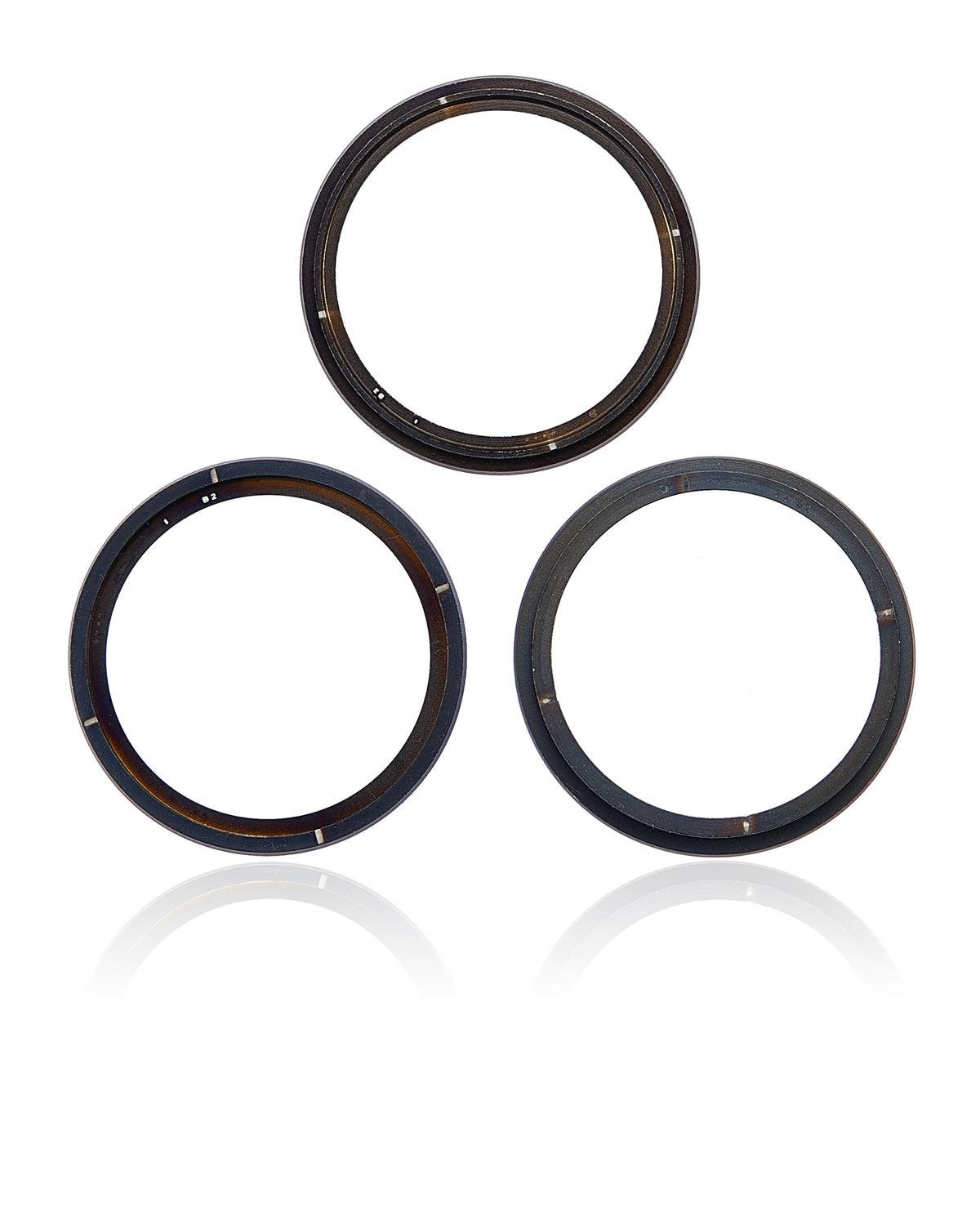 Back Camera Bezel Ring Only For iPhone 14 Pro / 14 Pro Max (Space Black) (3 Piece Set)