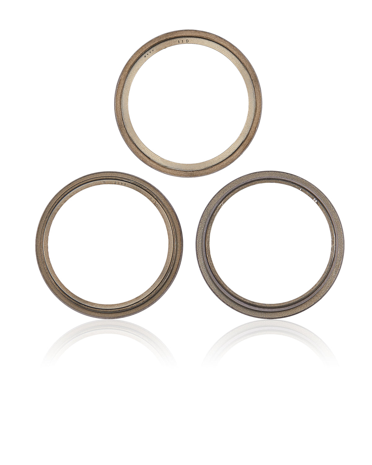 Back Camera Bezel Ring Only For iPhone 14 Pro / 14 Pro Max (Gold) (3 Piece Set)