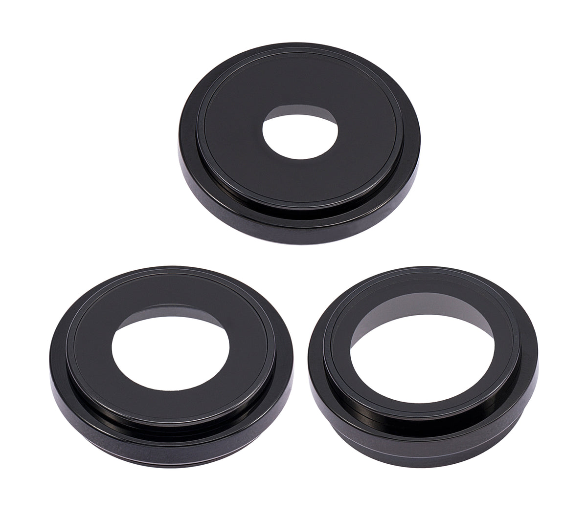 Back Camera Lens With Bracket & Bezel For iPhone 14 Pro / 14 Pro Max (Space Black) (3 Piece Set) (Premium)
