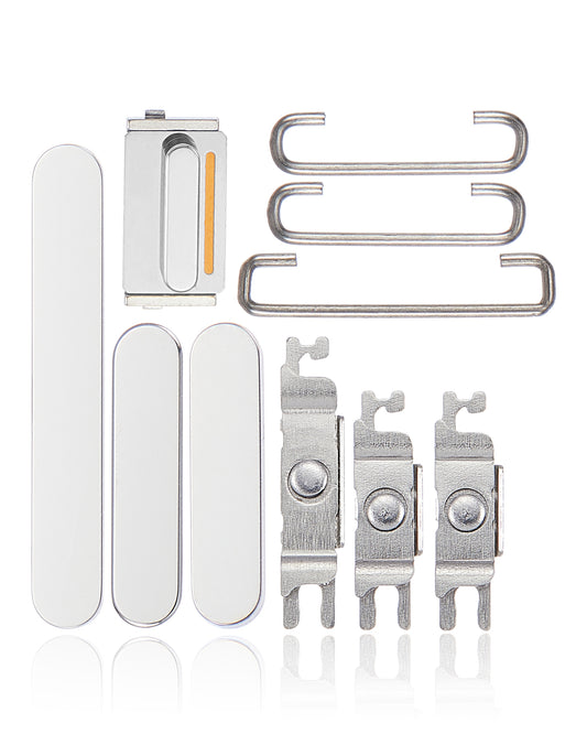 Hard Buttons (Power / Volume / Switch) For iPhone 14 Pro / 14 Pro Max (Silver)