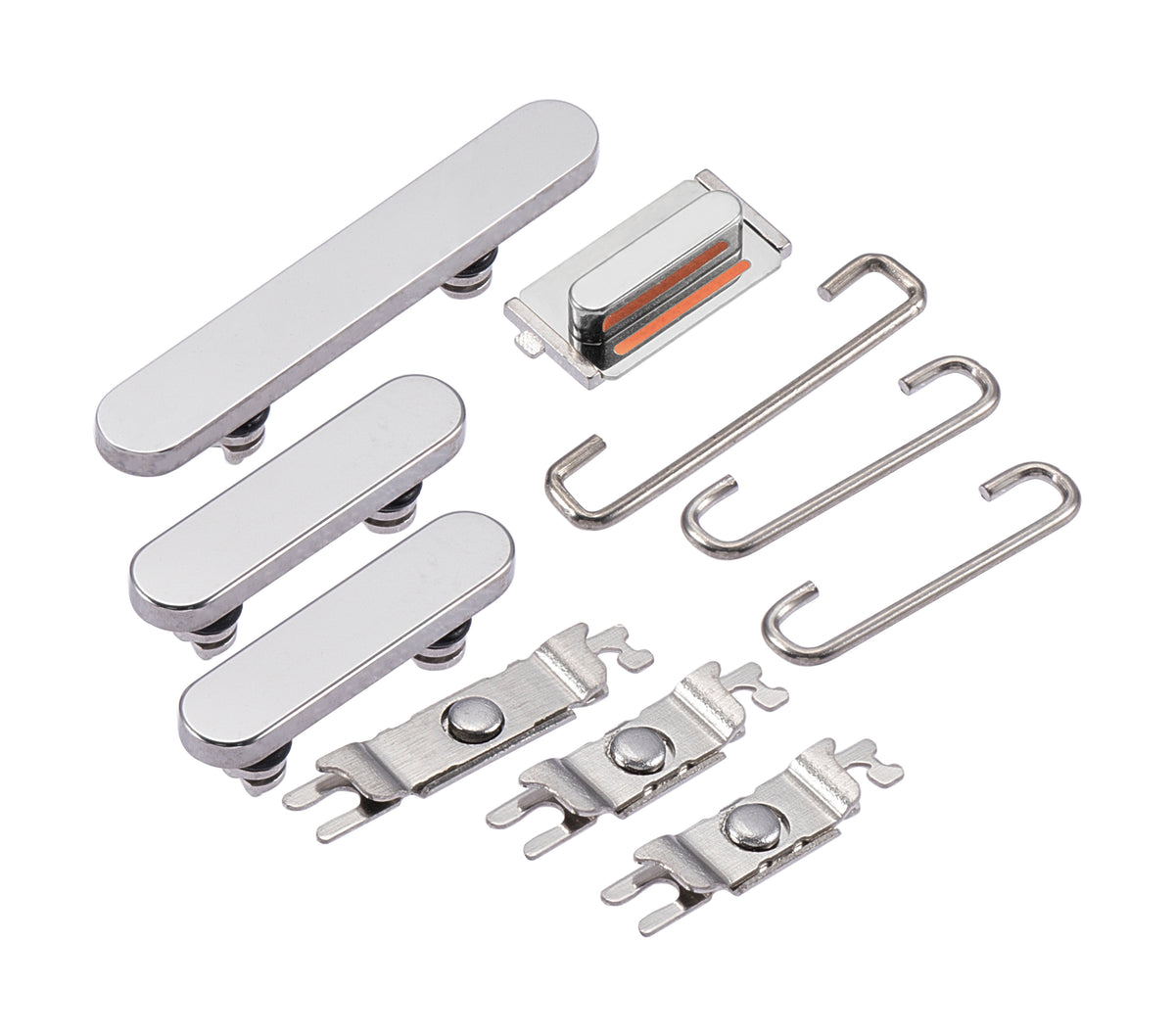 Hard Buttons (Power / Volume / Switch) For iPhone 14 Pro / 14 Pro Max (Silver)