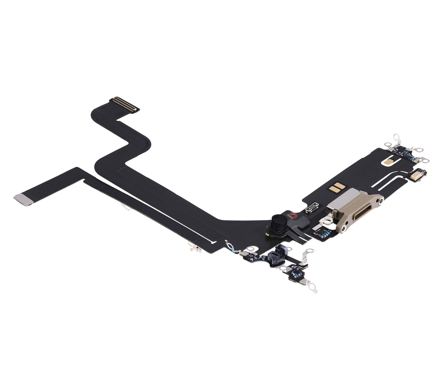 Charging Port Flex Cable For iPhone 14 Pro Max (Premium) (Gold)