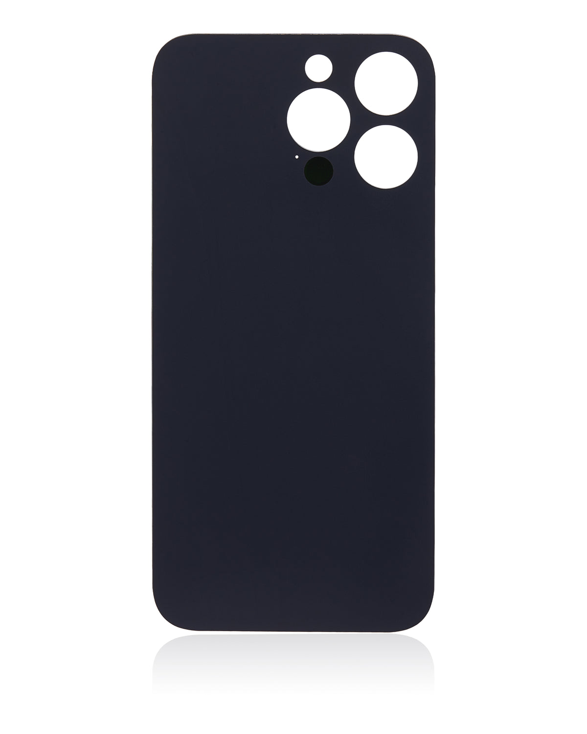 Back Glass With 3M Adhesive For iPhone 14 Pro Max (No Logo / Large Camera Hole) (Space Black)