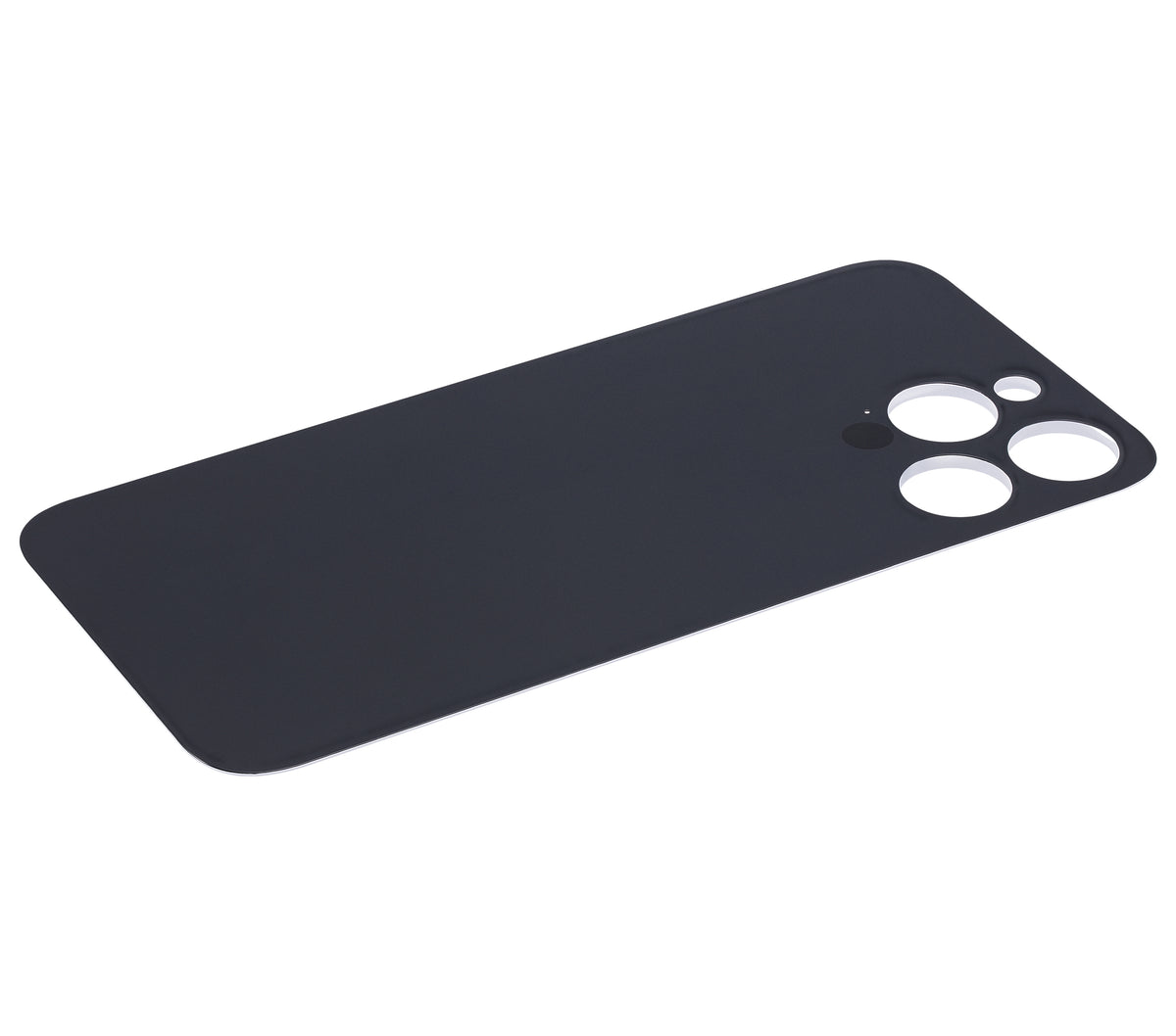 Back Glass With 3M Adhesive For iPhone 14 Pro Max (No Logo / Large Camera Hole) (Silver)