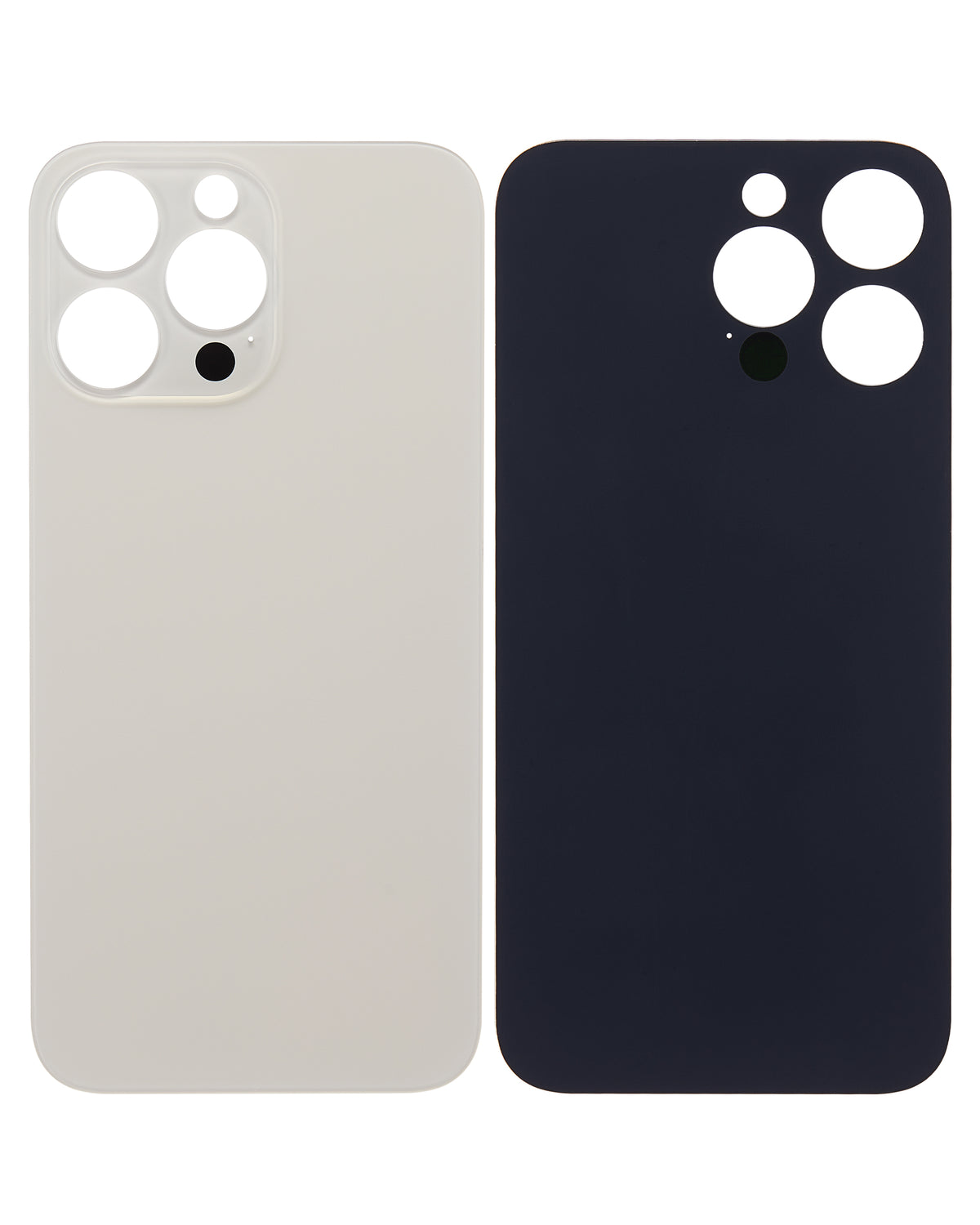 Back Glass With 3M Adhesive For iPhone 14 Pro Max (No Logo / Large Camera Hole) (Gold)
