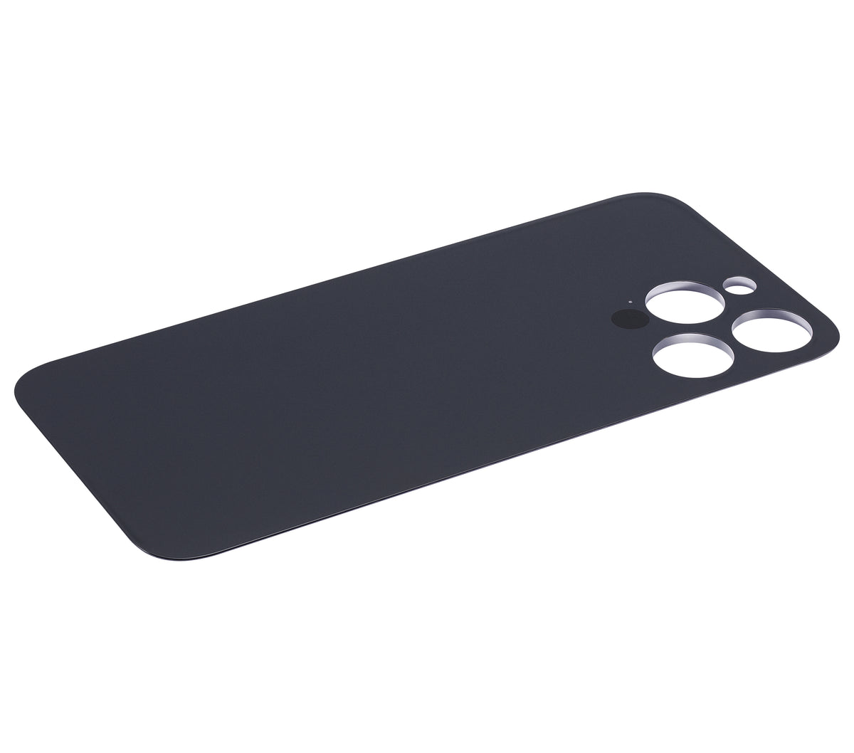 Back Glass With 3M Adhesive For iPhone 14 Pro Max (No Logo / Large Camera Hole) (Deep Purple)