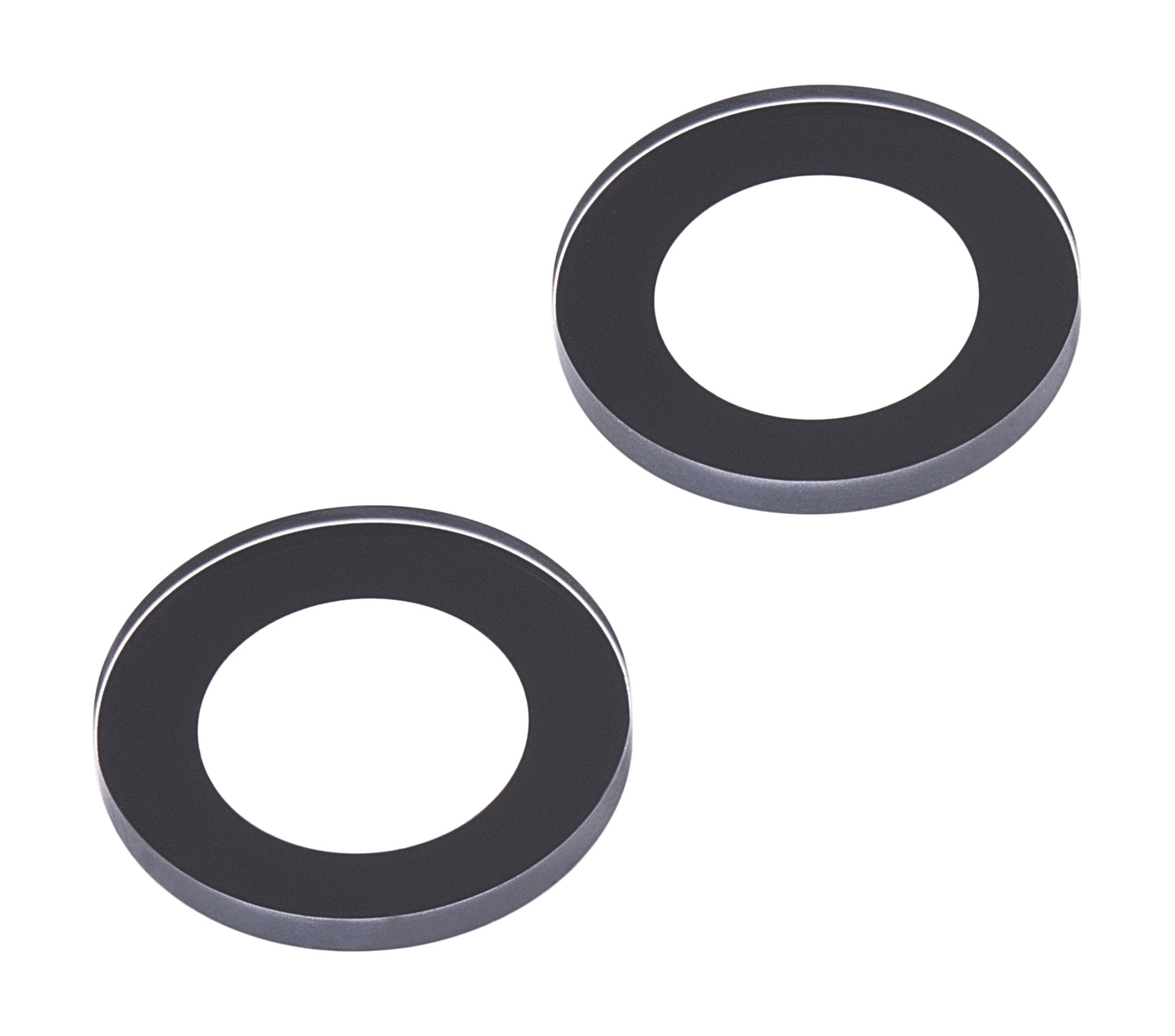 Back Camera Lens (Glass Only) With Adhesive For iPhone 14 / 14 Plus / 15 / 15 Plus (2 Piece Set) (Premium) (Real Sapphire)