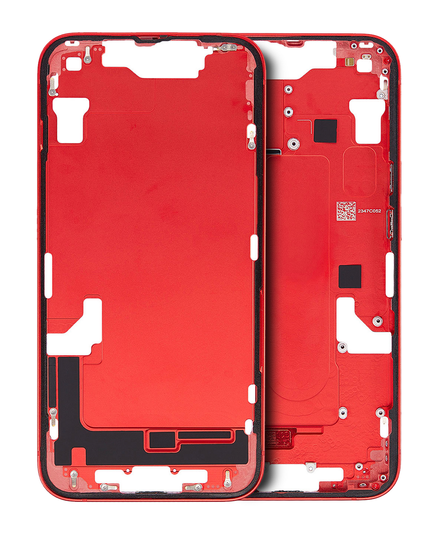 Mid-Frame Housing W/ Small Parts For iPhone 14 (US Version) (Used OEM Pull: Grade A) (Red)
