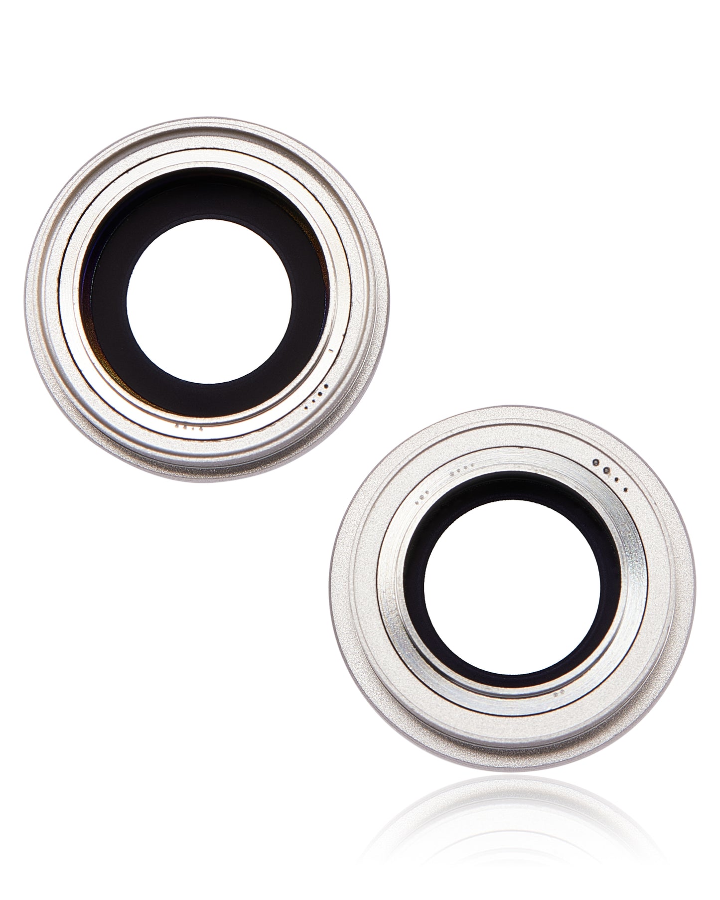 Back Camera Lens With Bracket & Bezel For iPhone 14 / 14 Plus (2 Piece Set) (Premium) (Starlight)