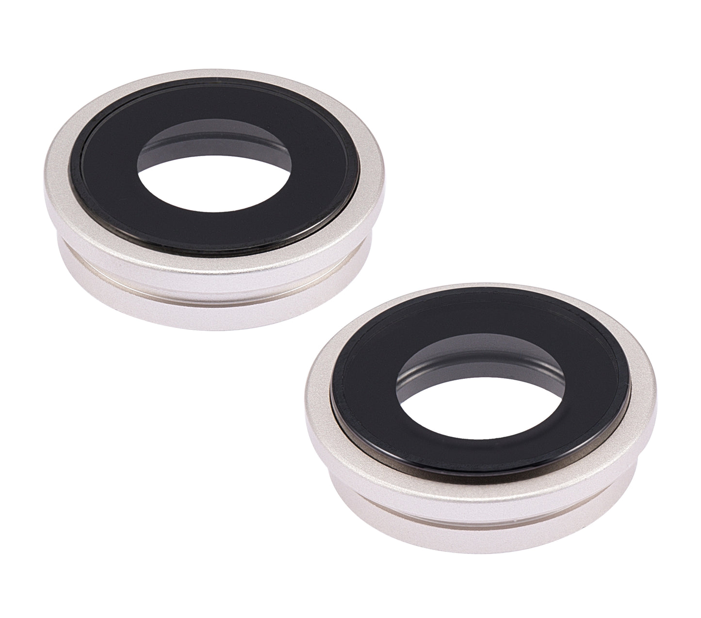 Back Camera Lens With Bracket & Bezel For iPhone 14 / 14 Plus (2 Piece Set) (Premium) (Starlight)