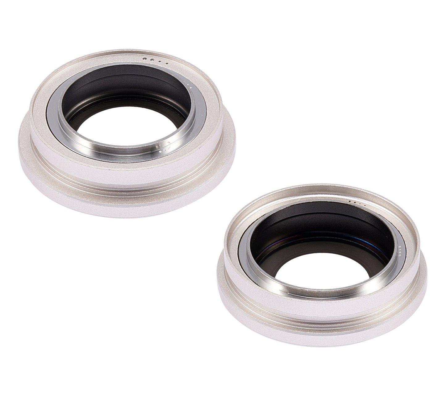 Back Camera Lens With Bracket & Bezel For iPhone 14 / 14 Plus (2 Piece Set) (Premium) (Starlight)