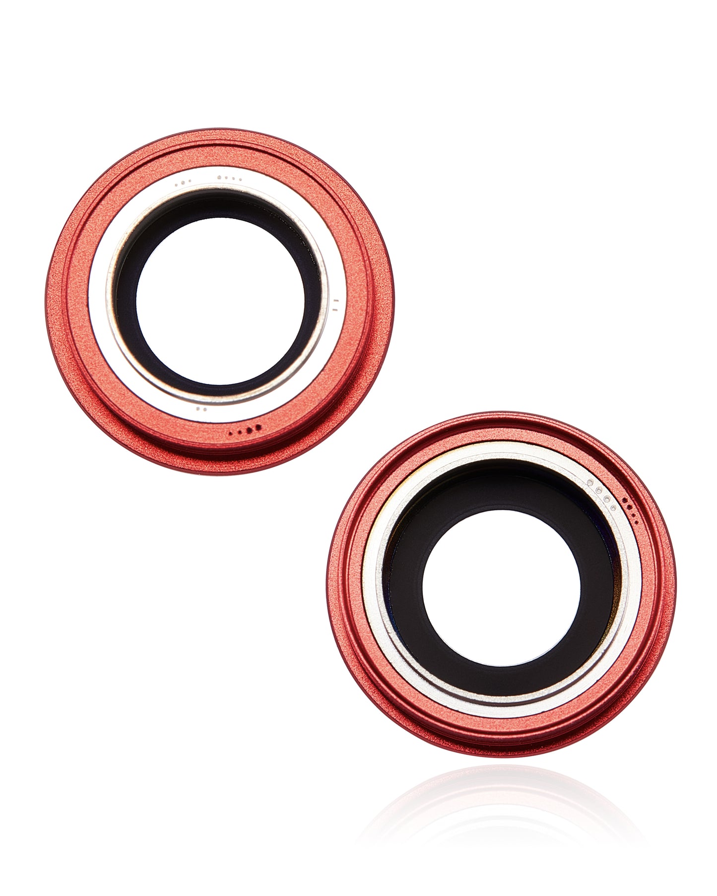 Back Camera Lens With Bracket & Bezel For iPhone 14 / 14 Plus (2 Piece Set) (Premium) (Red)