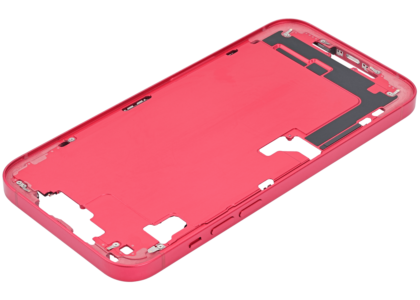 Mid-Frame Housing W/ Small Parts For iPhone 14 Plus (US Version) (Used OEM Pull: Grade A) (Red)