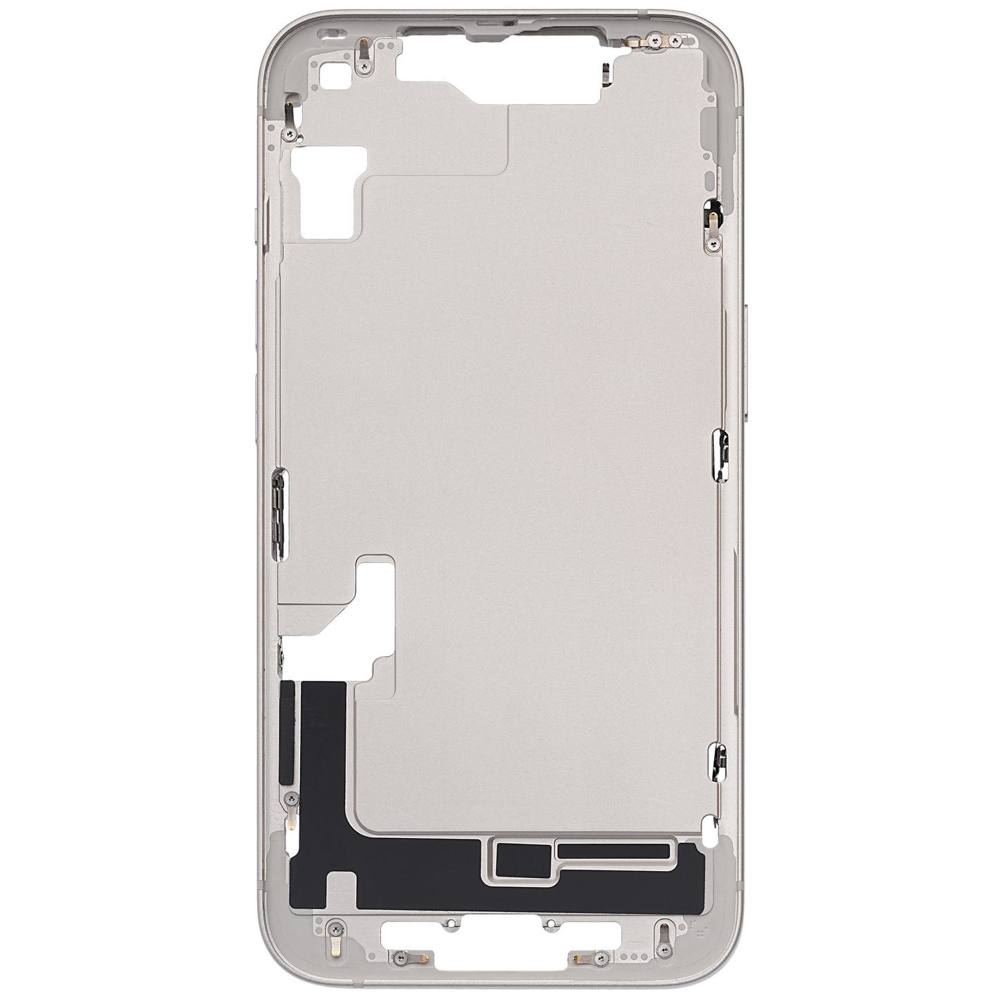 Mid-Frame Housing W/ Small Parts For iPhone 14 (US Version) (Used OEM Pull: Grade B) (Starlight)