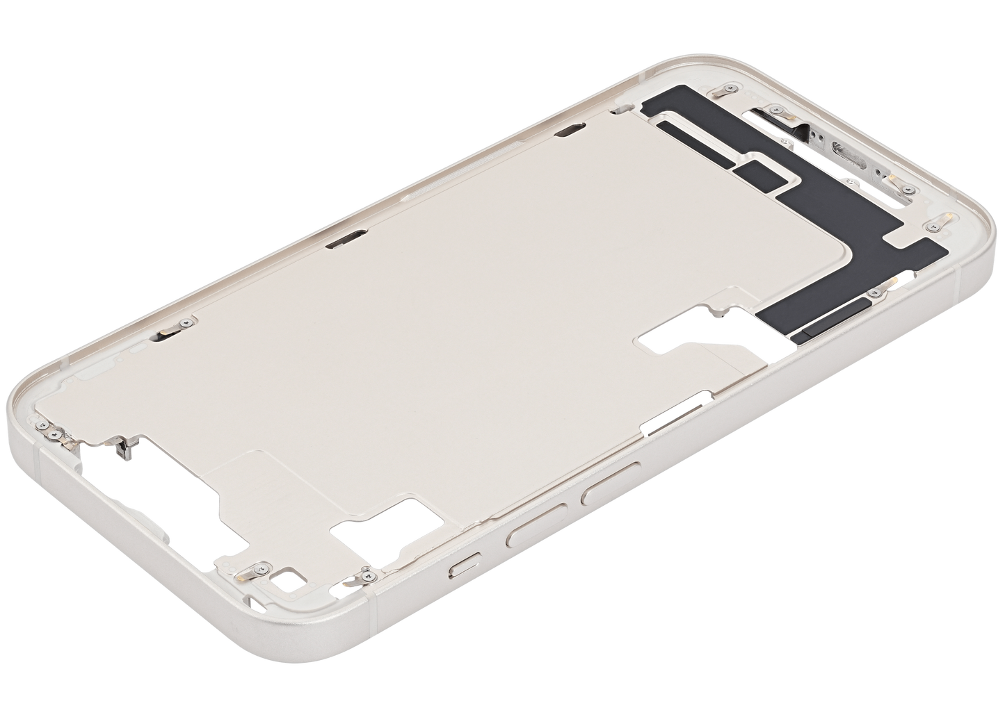 Mid-Frame Housing W/ Small Parts For iPhone 14 (US Version) (Used OEM Pull: Grade B) (Starlight)