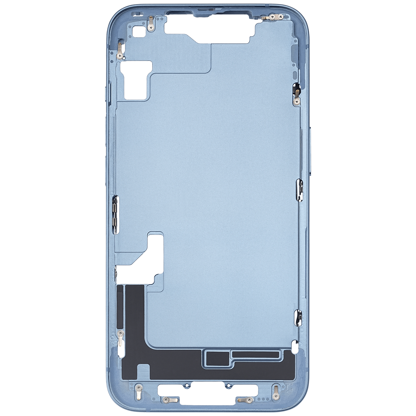 Mid-Frame Housing W/ Small Parts For iPhone 14 (US Version) (Used OEM Pull: Grade B) (Blue)