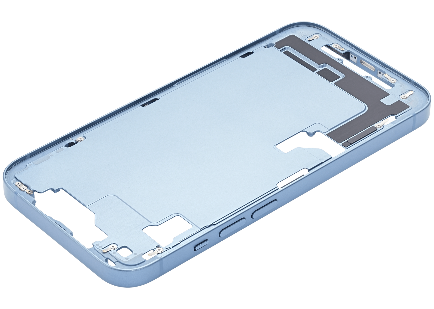 Mid-Frame Housing W/ Small Parts For iPhone 14 (US Version) (Used OEM Pull: Grade B) (Blue)