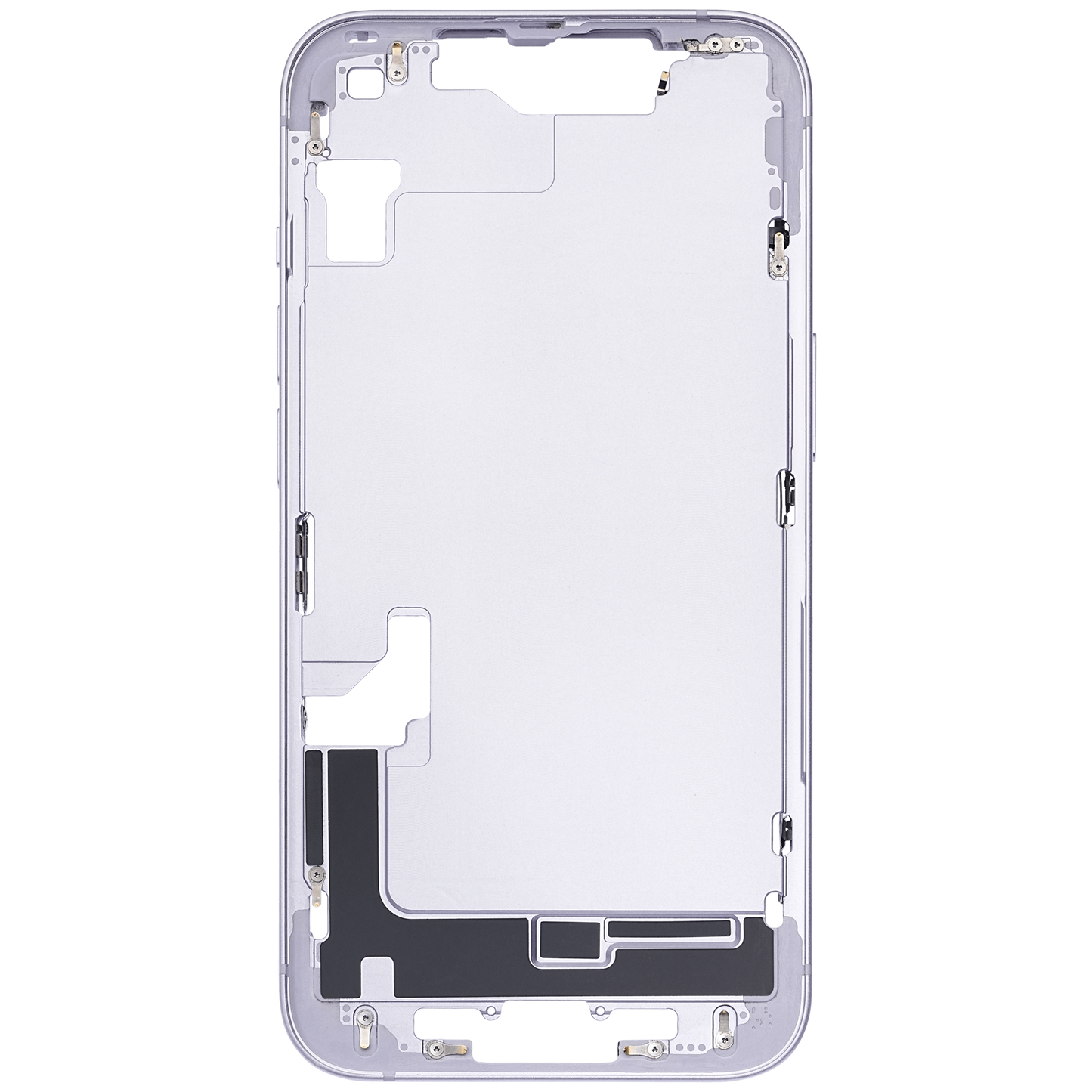 Mid-Frame Housing W/ Small Parts For iPhone 14 (US Version) (Used OEM Pull: Grade B) (Purple)