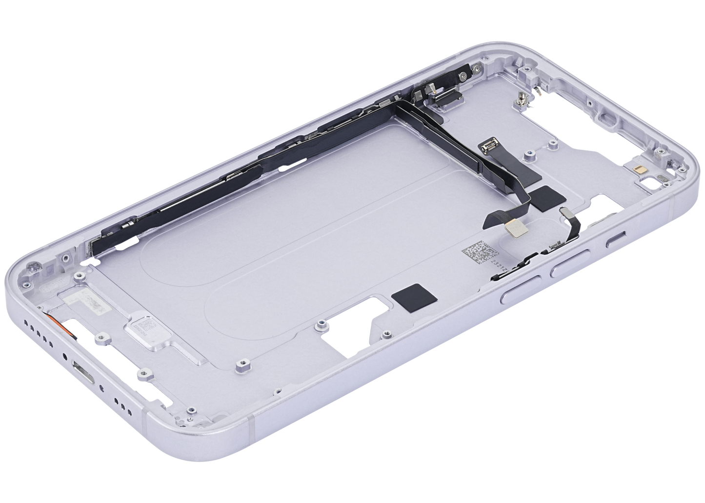 Mid-Frame Housing W/ Small Parts For iPhone 14 (US Version) (Used OEM Pull: Grade B) (Purple)