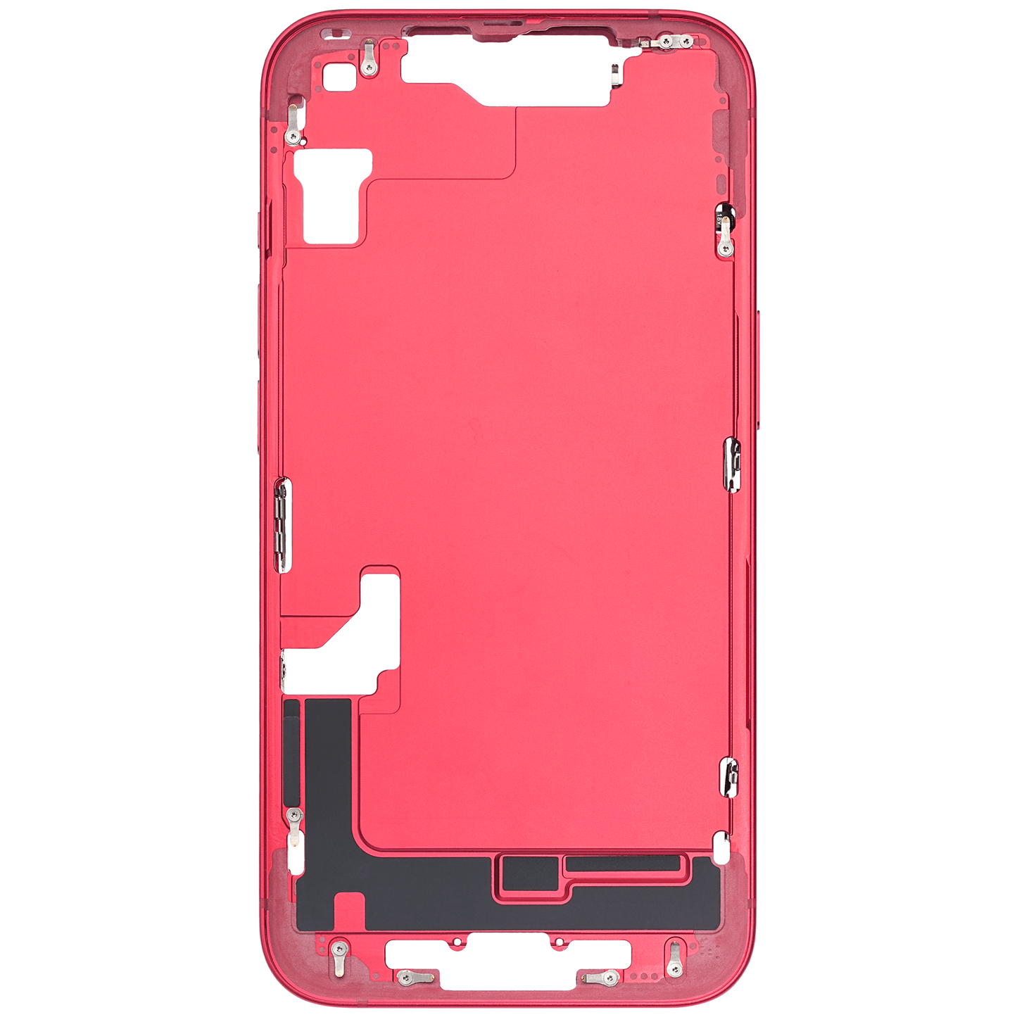Mid-Frame Housing W/ Small Parts For iPhone 14 (US Version) (Used OEM Pull: Grade B) (Red)