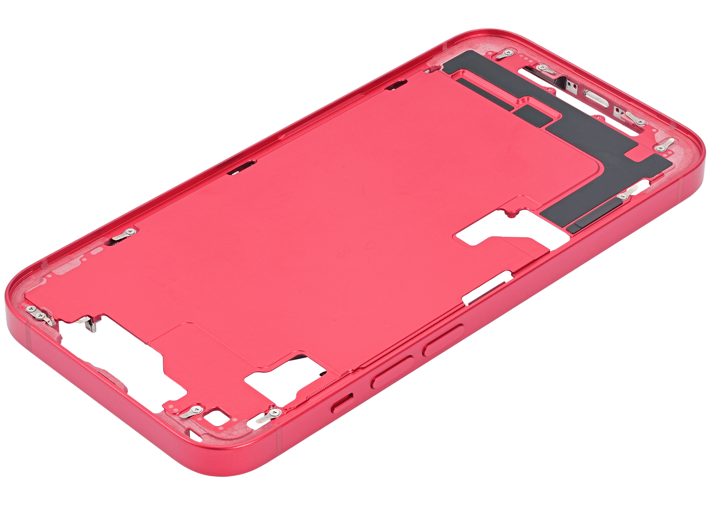 Mid-Frame Housing W/ Small Parts For iPhone 14 (US Version) (Used OEM Pull: Grade B) (Red)
