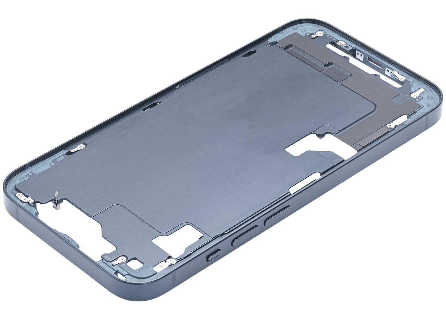 Mid-Frame Housing W/ Small Parts For iPhone 14 (US Version) (Used OEM Pull: Grade B) (Midnight)